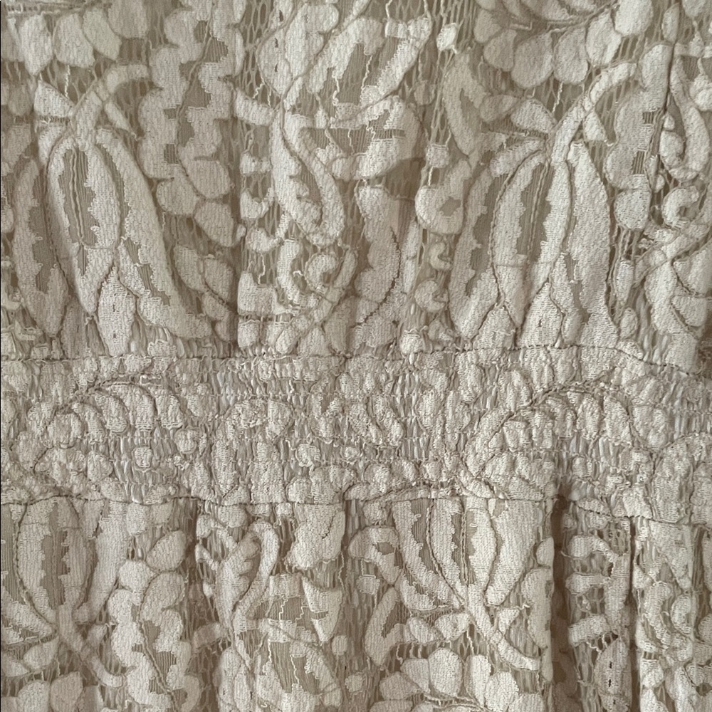Cream Lace Maxi Dress by Reba - Picture 3 of 7